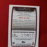 Load image into Gallery viewer, 2013 Bowman Tyrann Mathieu RC Black #205 LSU Tigers SHIPPED AND INSURED
