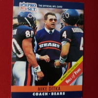 1990 Pro Set Mike Ditka #59 Bears HOF SHIPPING INCLUDED