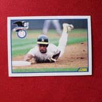 Load image into Gallery viewer, 1990 Score Rickey Henderson #698 Oakland A&#39;s HOF SHIPPING IS INCLUDED

