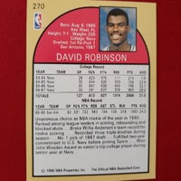 Load image into Gallery viewer, 1990 NBAHoops David Robinson Rookie Of The Year #270 San Antonio Spurs HOF SHIPPING IS INCLUDED

