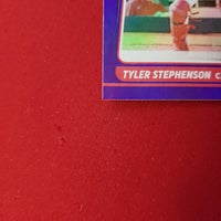 Load image into Gallery viewer, 2021 Donruss Tyler Stephenson Rated Rookie Holo Purple #57 Cincinnati Reds SHIPPING INCLUDED

