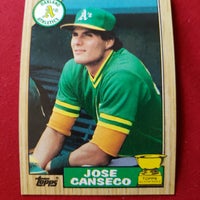 Load image into Gallery viewer, 1987 Topps Jose Canseco #620 RC Oakland Athletics SHIPPING IS INCLUDED
