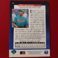 Load image into Gallery viewer, 1994 Upper Deck Gary Sheffield RC The Future is now 25 years old #50 Miami Marlins SHIPPING INCLUDED
