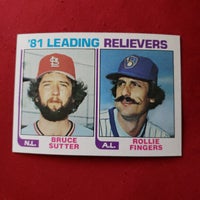 Load image into Gallery viewer, 1982 Topps Rollie Fingers Bruce Sutter Leading Relievers #168 SHIPPING INCLUDED
