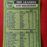 Load image into Gallery viewer, 1982 Topps Rollie Fingers Bruce Sutter Leading Relievers #168 SHIPPING INCLUDED
