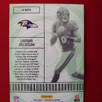 Load image into Gallery viewer, 2020 Contenders Lamar Jackson Winning Ticket #WT4 Louisville Cardinals/Ravens SHIPPING IS INCLUDED
