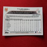 Load image into Gallery viewer, 2022 Topps Tylor Megill RC #212 New York Mets SHIPPED AND INSURED
