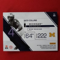 Load image into Gallery viewer, 2021 Chronicles Prestige Nico Collins RC #99 Michigan Wolverines Houston Texans SHIPPING INCLUDED
