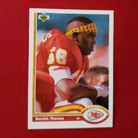 Load image into Gallery viewer, 1991 Upper Deck Derrick Thomas #165 K.C. Chiefs R of H SHIPPING IS INCLUDED
