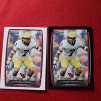 Tyrann Mathieu Bowman RC Lot (2 Cards) LSU Tigers SHIPPED AND IN-HOUSE INSURED