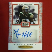 Load image into Gallery viewer, 2021 Premier draft Myron Mitchell Rookie Auto Alabama Birmingham Minnesota Vikings SHIPPED AND INSURED
