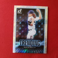 Load image into Gallery viewer, 2021 Donruss Dustin May Trending Rapture Parallel SHIPPED &amp; IN-HOUSE INSURED

