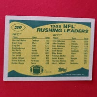 Load image into Gallery viewer, 1989 Topps Rushing Leaders Eric Dickerson/Hershel Walker #219 SHIPPING INCLUDED
