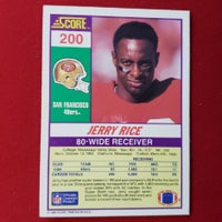 Load image into Gallery viewer, 1990 Score Jerry Rice #200 San Francisco 49ers HOF SHIPPING INCLUDED
