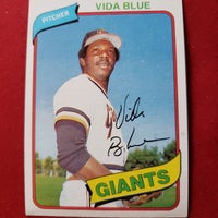 1980 Topps Vida Blue #30 San Francisco Giants HOF SHIPPING IS INCLUDED
