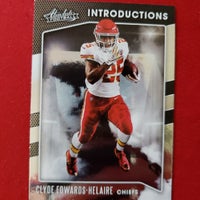 Load image into Gallery viewer, 2020 absolute Clyde Edwards-Helaire Introductions #I-CEH RC L.S.U. Tigers Kansas City Chiefs SHIPPING IS INCLUDED
