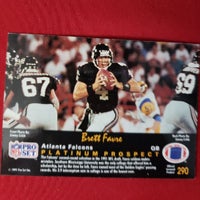 Load image into Gallery viewer, 1991 Pro Set Platinum Brett Favre RC #290 Packers HOF SHIPPING IS INCLUDED

