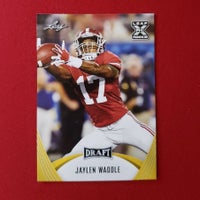 Load image into Gallery viewer, 2021 Leaf Draft Jaylen Waddle #28 Alabama Crimson Tide Miami Dolphins SHIPPING INCLUDED
