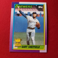 1990 Topps Gary Sheffield RC #718 Brewers SHIPPING IS INCLUDED