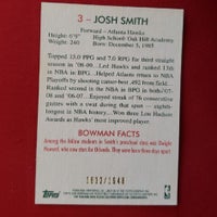 Load image into Gallery viewer, 2009 Bowman Josh Smith SP 1632/1948 #3 Atlanta Hawks SHIPPING INCLUDED
