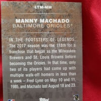 Load image into Gallery viewer, 2018 Topps Manny Machado Legends in the Making Orioles SHIPPING IS INCLUDED
