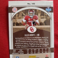 Load image into Gallery viewer, 2020 Legacy Jalen Hurts RC Base #142 Oklahoma Sooners Philadelphia Eagles SHIPPING IS INCLUDED
