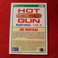 Load image into Gallery viewer, 1990 Score Joe Montana #311 Hot Gun San Francisco 49ers HOF SHIPPED AND INSURED
